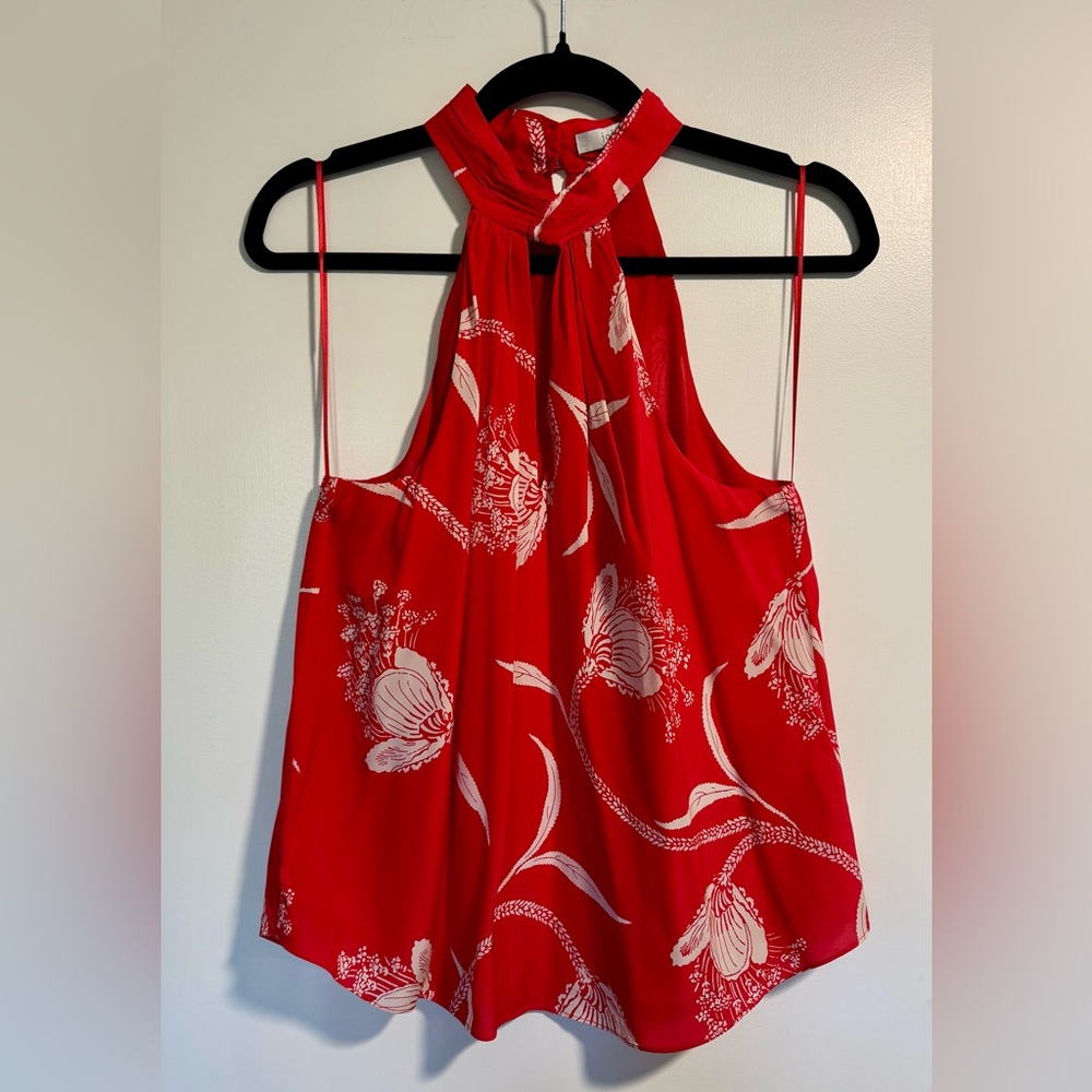 Joie Cedar B Red Halter Top Size Small